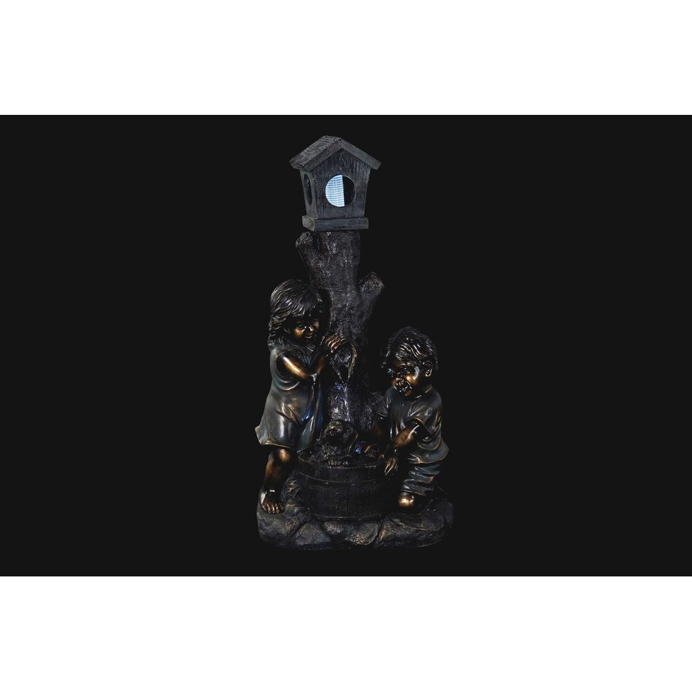 Garden fountain DKD Home Decor Bronze Resin Children 45 x 30 x 87 cm