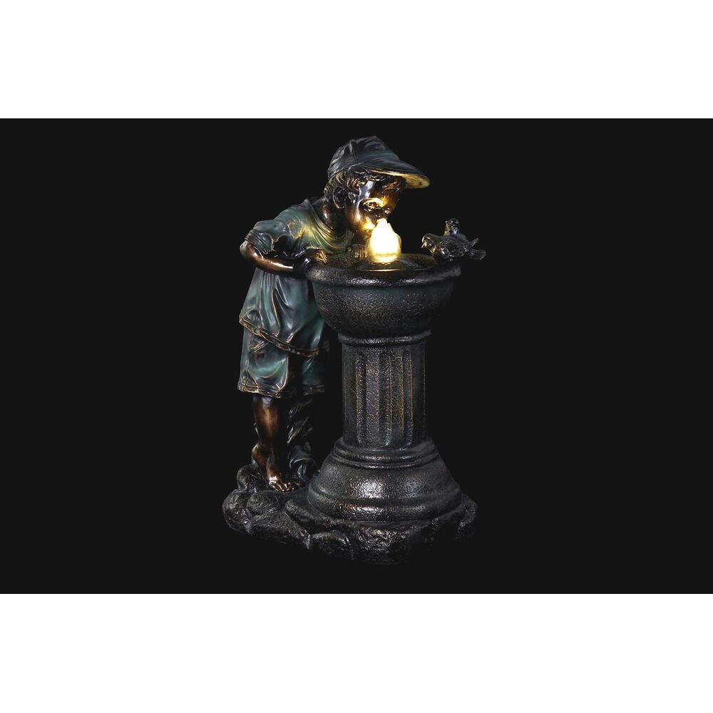 Garden fountain DKD Home Decor Bronze Resin Children (40 cm)
