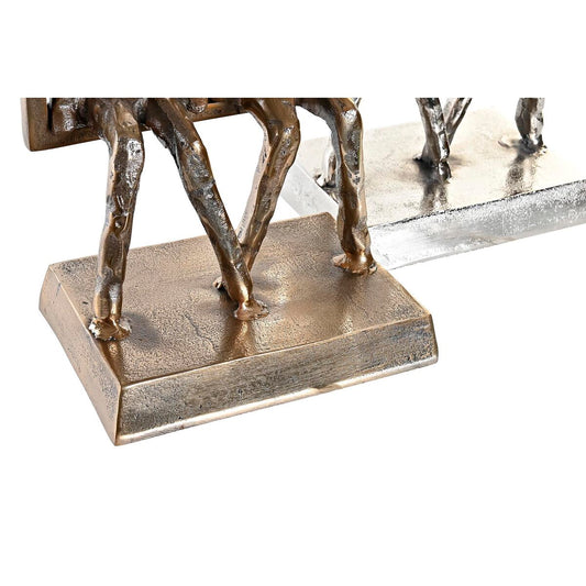 Decorative Figure DKD Home Decor 18 x 12 x 32 cm Champagne Black Pair