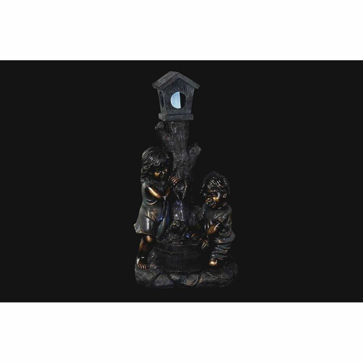 Garden fountain DKD Home Decor Bronze Resin Children 45 x 30 x 87 cm