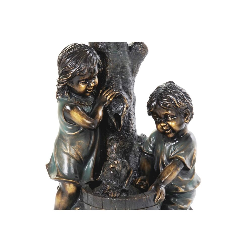 Garden fountain DKD Home Decor Bronze Resin Children 45 x 30 x 87 cm