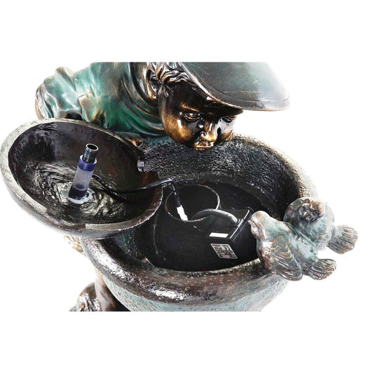 Garden fountain DKD Home Decor Bronze Resin Children (40 cm)