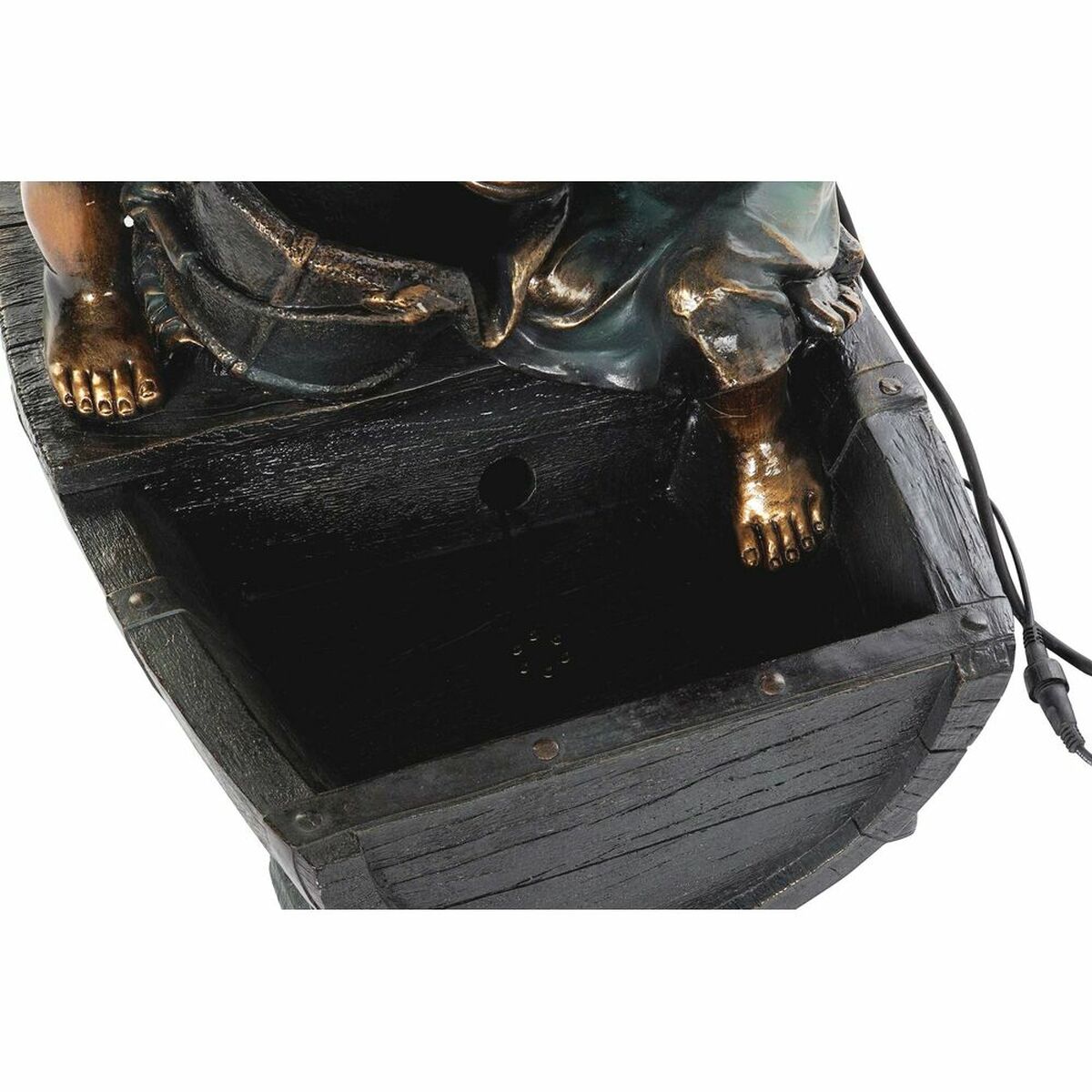 Garden fountain DKD Home Decor Bronze Resin Boys (44 cm)
