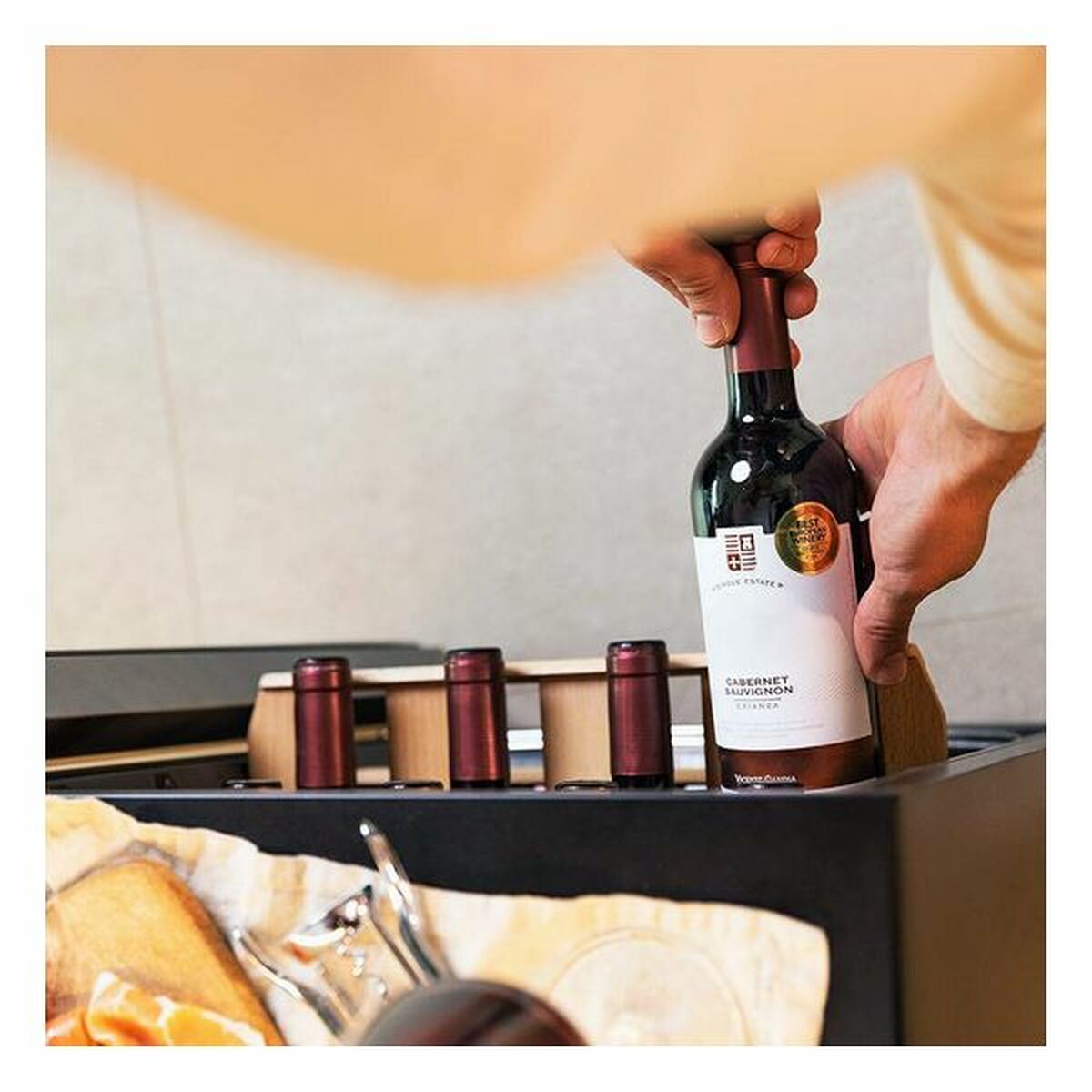 Vinoteca Cecotec GrandSommelier 20000 Inox Compressor 20 bottles