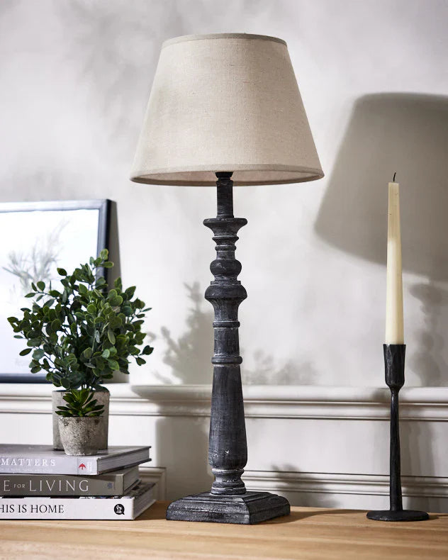 Incia Rustic Column Table Lamp-0