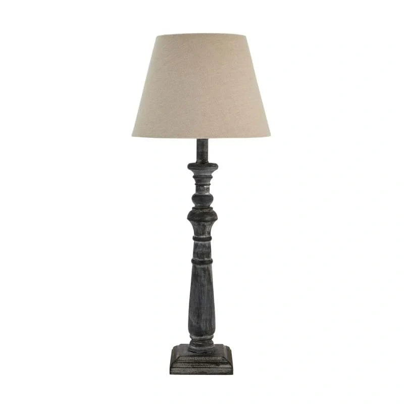 Incia Rustic Column Table Lamp-1